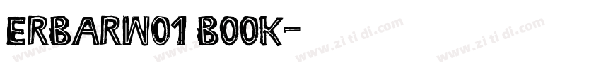 erbarw01 book字体转换